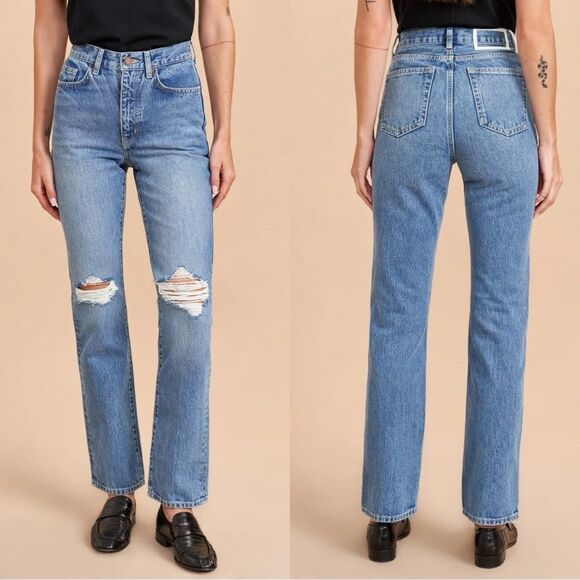 La Ligne Molly High-Rise Straight Jean - Picture 1 of 9